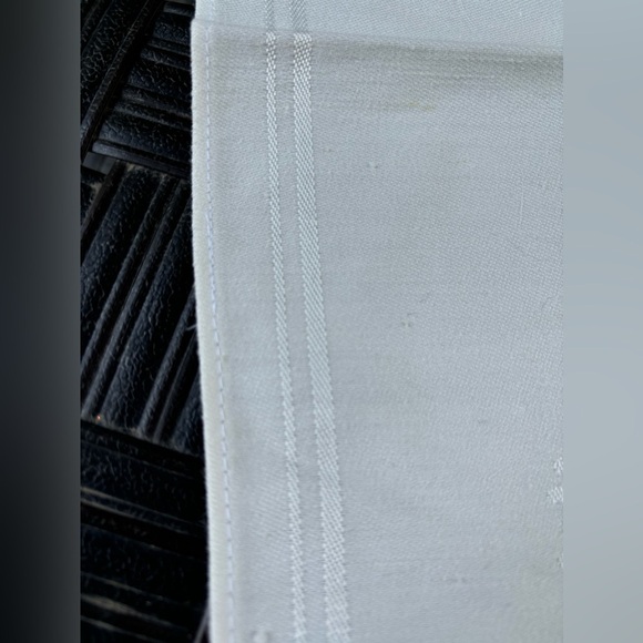 5 Soft White Damask Vintage Napkins. 16.5”sq.1950c. Mid Century Modern Tableware - Picture 5 of 10